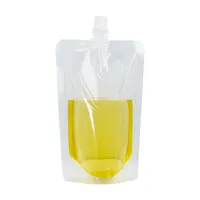 200ml Plastic Clear Drinks Beverage Juice Bag Transparent Flask Suction Fresh Liquid Packaging Pocket
