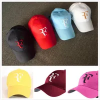 야구 모자 새로운 전체 로저 페더러 RF 브랜드 새로운 레저 테니스 모자 고르 라 플라나스 men205L