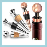 Bar Tools Wine Cork Bottle Stoppers Zinc Eloy Glyptostrobus Stopper Bar Tools Kitchen Accessories SN2990 Drop Delivery 2021 Home Gar Dhig8