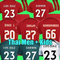 22 23 Koszulki piłkarskie sezon dom na zewnątrz 3. Darwin 2022 2023 Mohamed Diogo Luis Diaz Alexander Arnold Zestaw piłkarski
