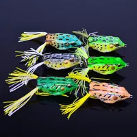 Topwater Fishing Artificial Frog Snakehead Lure 5 5cm 12 5g Soft frog shape Baits Freshwater Crankbaits Lures232Q