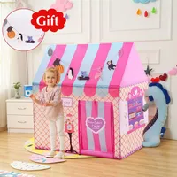 YARD Kids Toys Tents Kids Play Tent Boy Girl Princess Castle Indoor Outdoor Kids House Play Ball Pit Pool Playhouse LJ200923251N