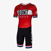 Bont Men Speed ​​Speed ​​Speat Skating Racing Suit Skinsuit Pro 팀 빠른 스케이트 트라이 애슬론 의류 Ropa Ciclismo Cycling Clothes Jumpsuit 237Q