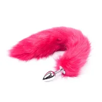 Sex toy massager Artificial Wool Enchanting Naughty Fox Tail Cosplay Metal Anal Sex Toys for Couple Flirting Sex Butt Plug