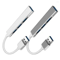 5 Gbps 4-port USB Hub Portable Splitter Aluminium 4 I 1 Docking Station Multiport Adapter Dongle med 3,0 2,0 portar