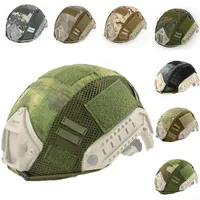 Capacetes de ciclismo Tactical Military Fast Helmet Capa Camuflagem Tirando o Exército Caçando para CS Capas Esportivas de Game de Guerra 242L