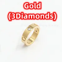 Fashion Hot Selling Band Anelli con diamanti e senza diamanti in tre colori