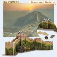 Great Wall 3D Puzzles Building Model Kit Diy Handmbling World Atracciones Atracciones Educaci￳n Juguetes para ni￱os Regalos creativos Home258m
