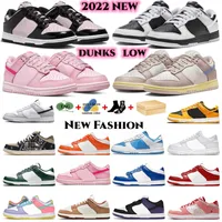 2022 NEW Casual Shoes Triple Pink Panda dunks Designer men women low sneakers White Black UNC Green Sail Grey Fog Syracuse Michigan mens trainers sports With Box