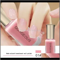 Subtransparent Jelly Translucent Varnish Quick Dry Clear Lacquer 10Ml Candy Nude Color Environmental Protection N2Jmx Qkw0V242e