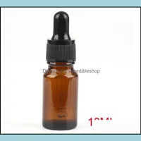 Bouteilles d'emballage de haute qualité de 10 ml de verre de 10 ml bouteilles d'ambre 1 / 3oz dropper marron pour Essence Eliquid SN3587 Drop Livraison 2021 de Soif Dhsfi