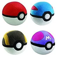 Filmer TV Plush Toy L Poke Ball Collection 4pc Komplett Set Greatball Traball Masterball 5 Inch Drop Delivery 2022 MxHome AM4ZC