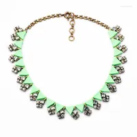 Choker Kpop Geometrisches Dreieck Harz Maxi Labbe Halskette Collier Femme Online Shopping Indien Schmuck Frauen