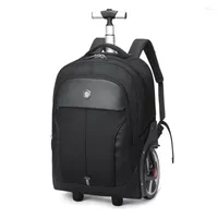 Suitcases Trip Fashion Trolley Suitcase Bag With Shoulder Strap Big Wheels Backpack Travel Luggage Carry On Valise Brand