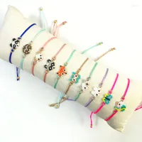 Strand Bluestar Miyuki Armb￤nder f￼r Frauen Tierform Perlen Verstellbares Armband S￼￟es Mini Schmuck Webkette Handgefertigt