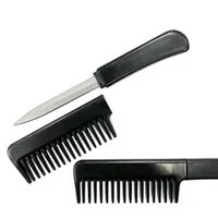 Fashion Accessories Comb Black Small Knife That Looks Like A Hairbrush For Women4810553