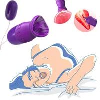 Декомпрессия игрушечный язык облизывание яиц -вибраторов пары BDSM рабство G Пятно от влагалища клитор стимулирует секс -игрушки для женщин для взрослых