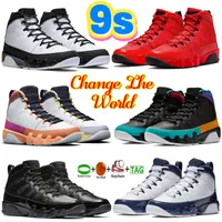 رجال 9 أحذية كرة السلة تشيلي نار أحمر غامق الفحم تغيير العالم في العالم أحذية رياضية أحذية رياضية راكسر لؤلؤة لؤلؤة بلو بيد