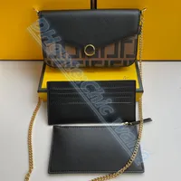 Lüks 3pcs üç parçalı set fend üçlü çanta leathe tasarımcı tote cüzdan çantası klasik moda çanta kabartma erkekler kadın çapraz omuz çantaları anahtar torbası