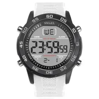 Fashion Smael 1607 Hombres casuales de lujo de lujo pulsera impermeable deportivo despertador despertador reloj reloj de moda caída