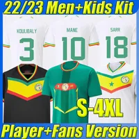 4xl 2022 Senegal 1 Star Soccer Jerseys 2021 Champions National Mane Koulibaly Gueye Koulibaly Sarr Maillot de Football Shirt 2002 Retro Vintage Classic Uniform