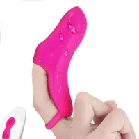 Décompression jouet vibratrice de doigt du point g vaginal vibration sans fil vibration silencieuse pour les couples avec des orgas de contrôle de stimulation intense