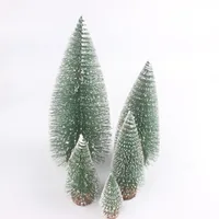 Mini Pine Tree Desktop Decoration Diy Christmas Tree Cédar Blanc Ornements Cadeaux de vacances B6