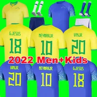 2022 2023 Fußballtrikot Brasil Camiseta de Futbol Brazils Coutinho Fußball -Hemd Richarlison Marcelo Pele Casemiro 22 22 2 23 MAillots Men und Kinder Sets Uniformen