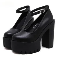 Обувь Fanan 2021 Весна летние повседневные на высоких каблуках сексуальные Ruslana Korshunova Толстые каблуки насосы черный белый размер 42261S