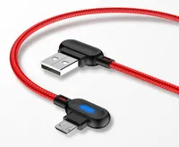 90 Degree Micro USB Cable 1M 2M Fast Charging Data Sync USB Charger Cable F