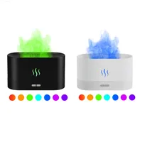 Humidifiers Portable Humidifier Usb Flame Essential Oil Multicolor Mist Maker Silent J220906