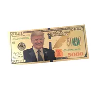 Donald Trump 5000 Banknote 45e president van American Gold Foly US Dollar Bill Set Fake Money Set Fake Money