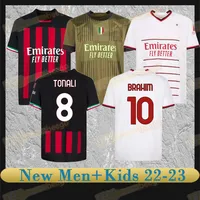 22 23 Ibrahimovic GK 22 23 maglia da calcio Ac Milans Giroud de ketelaere R. Leao Tonali Theo Kids Football Shirt