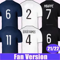 21 22 Kimpembe Marquinhos Mens Maglie di calcio Saint Germain Verratti Mbappe N.mendes a casa 3a camicia da calcio a maniche corte