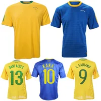 2012 2012 Brasil Retro Soccer Jerseys 10 12 Kaka Robinho Dani Alves T. Silva Maicon Fabiano Brasil