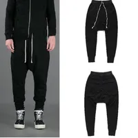Erkek Tasarımcı Pantolon Sweatpants Ro Style Harem Pantolonlar Erkek Siyah Gevşek Gevşek Uzun Pantolonlar İlkbahar Yaz Sporları Jogger Pants Cross-2550R