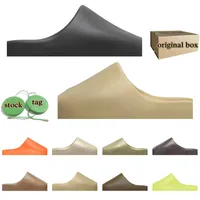 men women Slides Onyx Designer Slippers Sandals Desert Sand Bone Resin Slipper Green Glow