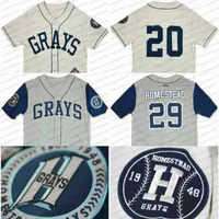 College Homestead Grays Custom NLBM Negro Leagues Baseball Jersey 100% Stiched Name Stiched Number Fast Shipping