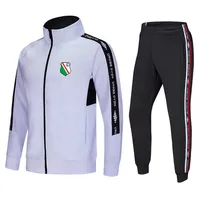 Legia Warszawa Football Club Soccer Sports Tracksuit Suit Golf Suit Outdoor Training مجموعات صحة القماش جولة الرقبة مريحة الملابس 190B
