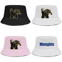 Memphis Tigers Basketbol Altın Logo Erkek ve Kadın Buckethat Serin Spor Kovası Beyzbolcap Örgü Eski Baskı Pembe Meme Kanseri ABD Flag186p