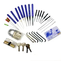 Door Locks Locksmith Pick Supply Lock Set med övningsverktyg 6st spänningsnyckelkortsnyckel Extraktion 220906