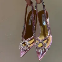 مدببة إصبع القدم الماس البراهيرة الصافية الصلابة الكاحل التفاف الكعب الكعوب مثير الأنيقة الكعب البيري الحقيقي أحذية الحذاء الحجم 35-41