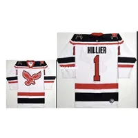 Real 668 Real Full Embroidery Personalized ECHL Wheeling Nailers #1 Craig Hillier Hockey Jersey أو Custom أي اسم أو رقم الهوكي Jer255i