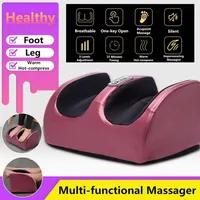 220V Electric Heating Foot Body Massager Relaxation Kneading Roller Vibrator Machine Reflexology Calf Leg Pain Relief Relax299D