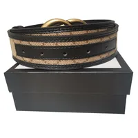 2022 Fashion Luxury Belts Plaid Flower Striped Leather Belt Designer Men&#039;s And Women&#039; swaistbands High-quality Belt 3.8CM With Box