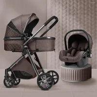 STROLLERS LUXE BABY SULLER 3 In 1 High Landscape Cart kan een draagbare Drukboel Cradel Infant Carrier zitten
