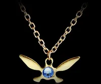 بالجملة- أسطورة قلادة زيلدا Zelda Triforce Pendant Navi Nevi Netlace Jewelry Charm Papillon Necklace Dropshiping