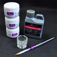 PRO Simply Nail Art Kits Acrylic l￭quido Pen Dappen Dish Ferramentas Voc￪ pode criar um belo design de unhas, o que quiser234D