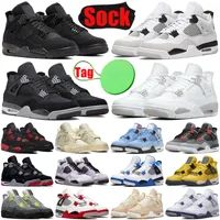Jumpman 4 4s mens womens basketball shoes Military Black Cats Canvas Sail White Oreo University Blue Infrared Fire Red Thunder men trainers sports sneakers