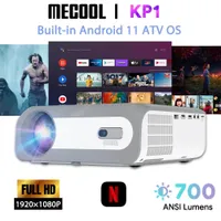 Mecool KP1プロジェクターホームシアター1080pフルHDディスプレイデバイスホームおよび映画5 '' LCDスクリーンポータブルプロイエクター